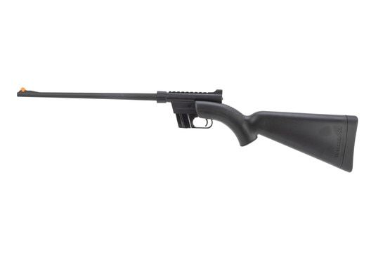 Henry AR7 rifle features a fiber optic front sight